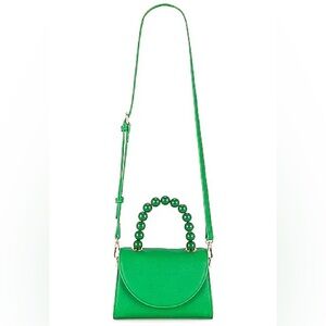 olga berg Wendy Acrylic Bead Bag in Green